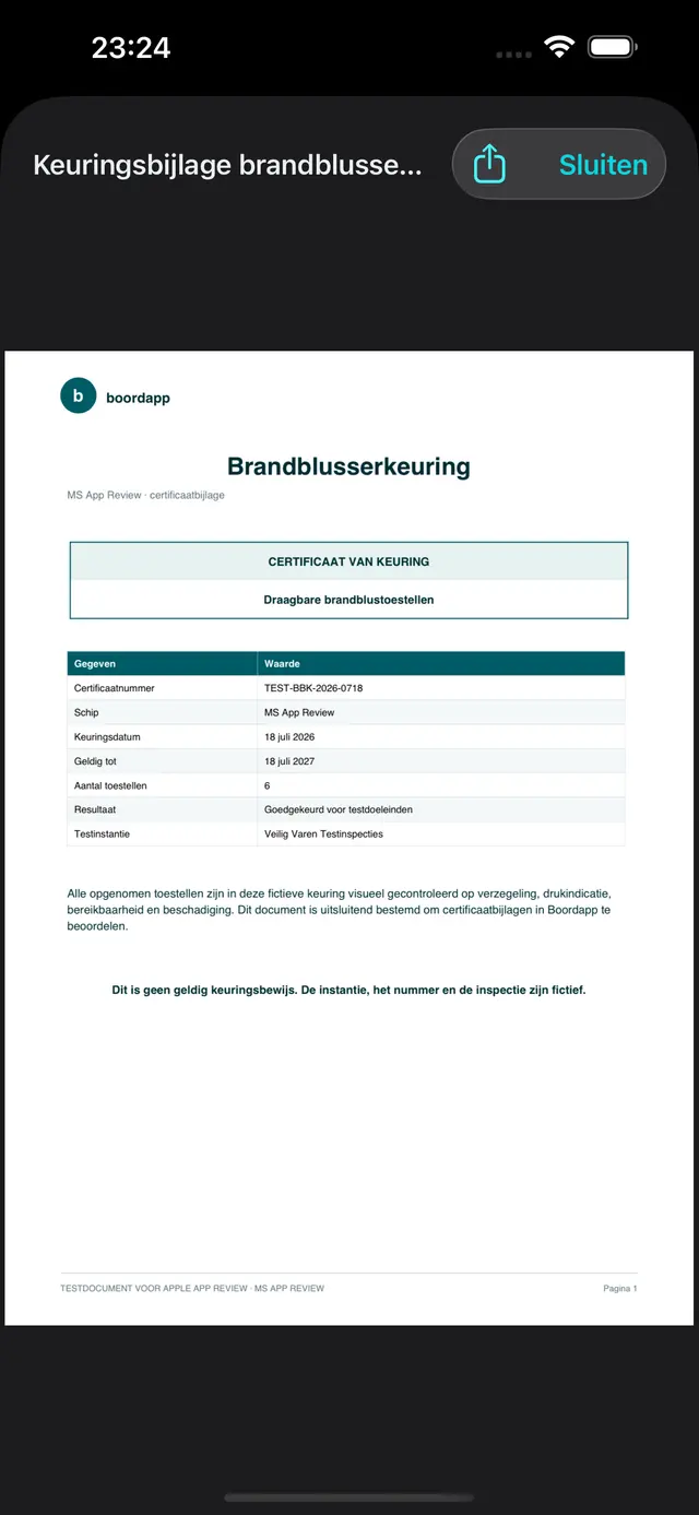 Documenten in de iPhone-app