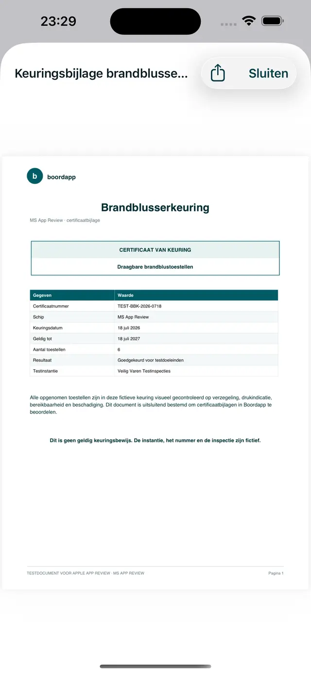 Documenten in de iPhone-app