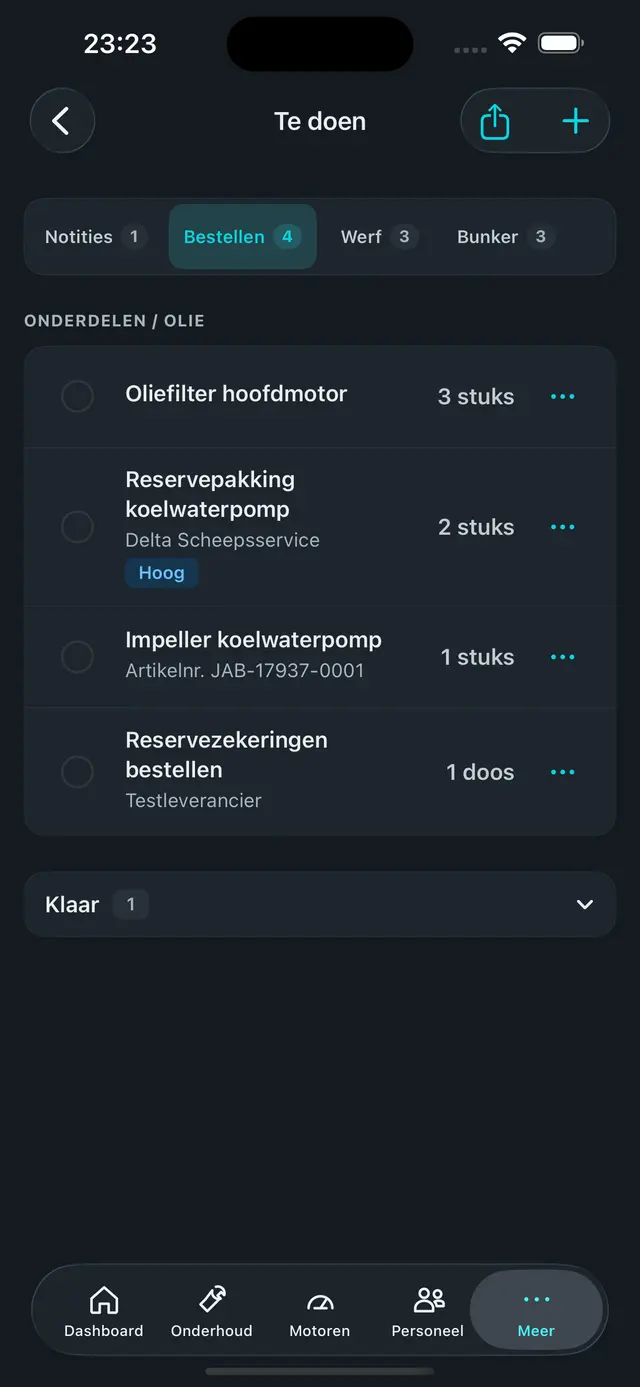 Lijstjes in de iPhone-app